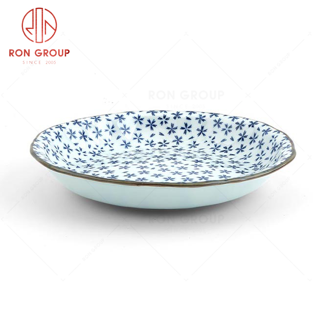 RNPS008FX-010 Wholesale High Quality Exquisite Ceramic Round Dish