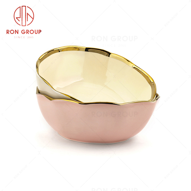 Hot selling restaurant creative dinner tableware hotel event gift noodles soup bowl