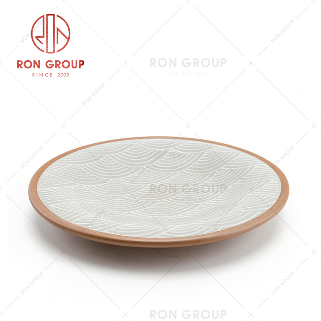 Hotel flat steak bulk ceramic dinner plates nordic plate for restaurant