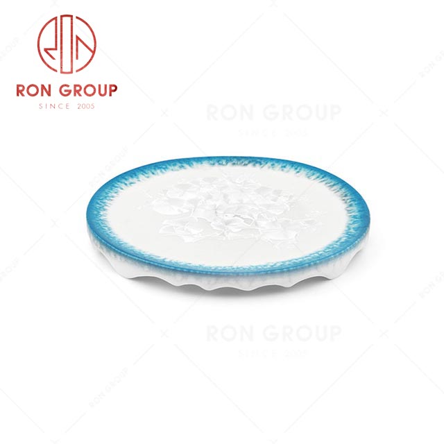 RN0660P00486  Hot Sale High Quality Blue  Round Ceramic Plate