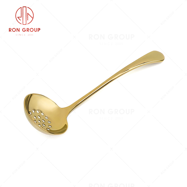 RN0178E00322 Hot Selling High Quality Gold Stainless Steel Cutlery Tony Series -- Leaky Package