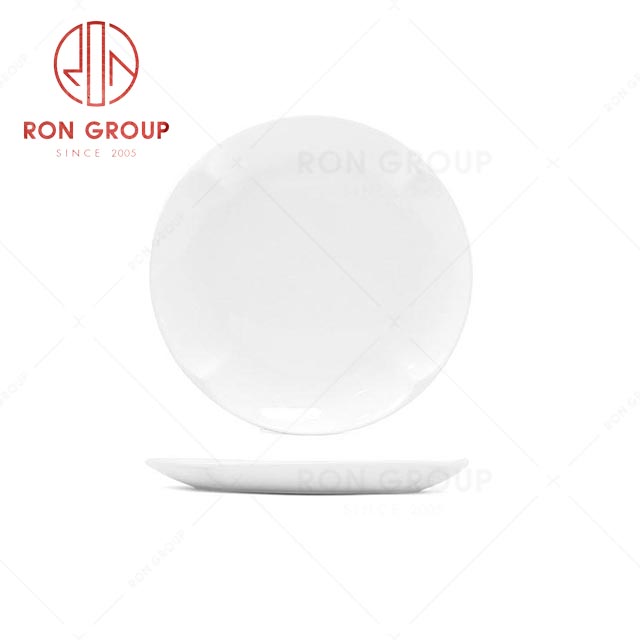 RN0037P06594-95 Hot Sale Unique Design Premium White Ceramic Round Plate