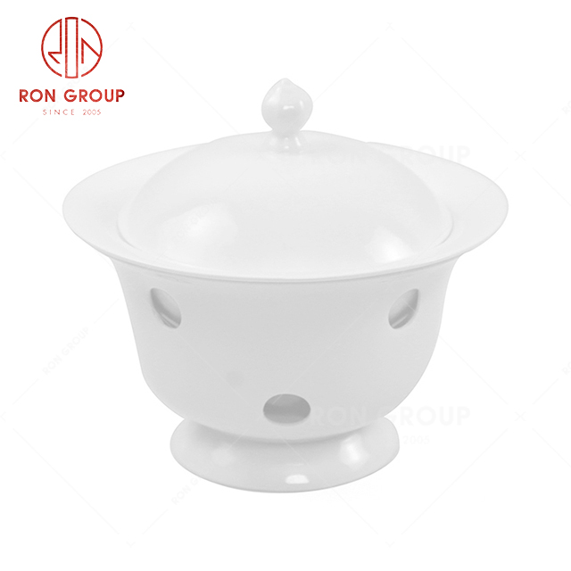 RN0037P06204  Wholesale Unique Design Exquisite White Porcelain Booiler 3 Set