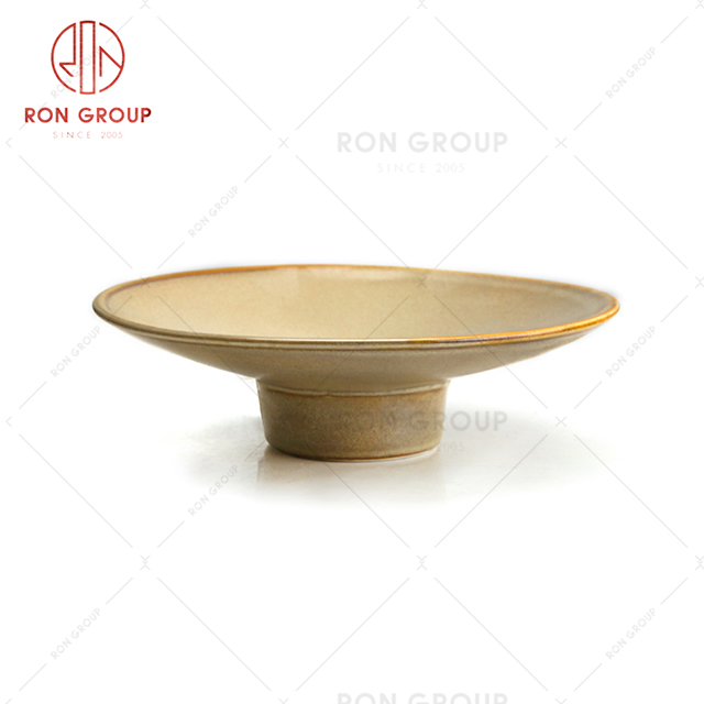 Wholesale decorating food plates high quality presentation plates rotating  plate for sale