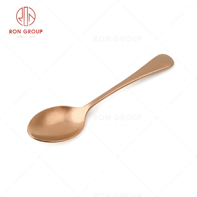 RN0178E00363 Wholesale High Quality Rose Gold Stainless Steel Cutlery Tony Series -- Table Spoon