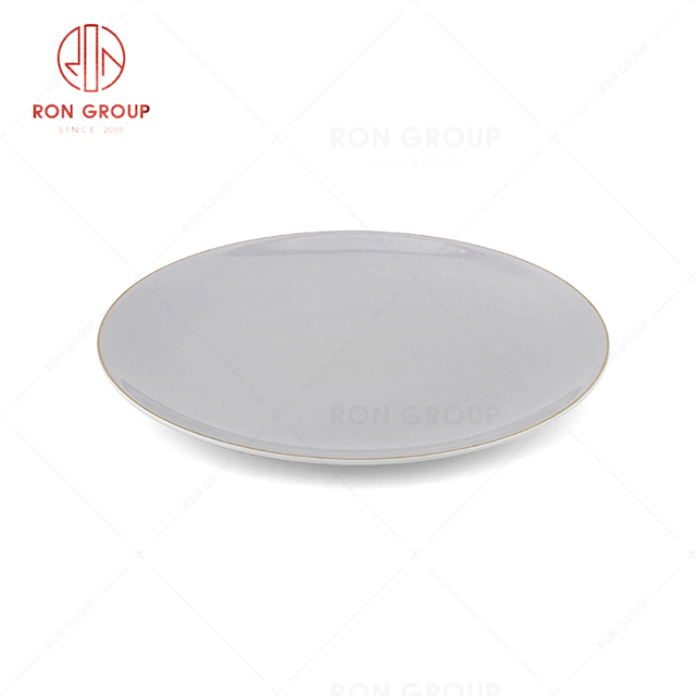 RN0045P00036  Hot Selling High Quality Exquisite  Bone China Shallow Plate