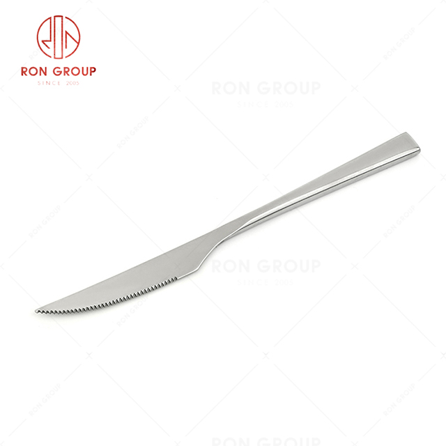 RN0178E00398 Wholesale High Quality Silver Stainless Steel Cutlery New Era Series -- Steak Knife