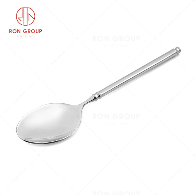 RN0050E01798 Wholesale High Quality Fine and Durable Silver Stainless Steel Big  Long Spoon