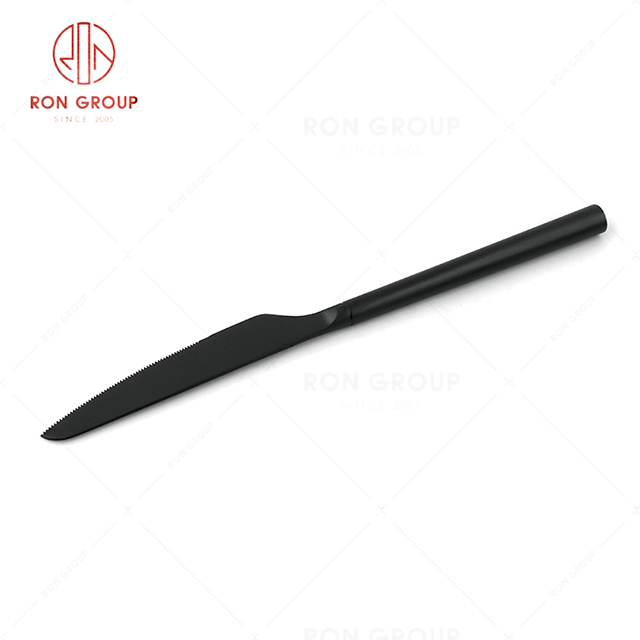 RN0178E00121 Hot Sale High Quality Exquisite Black Stainless Steel Barton Series-- Steak Knife