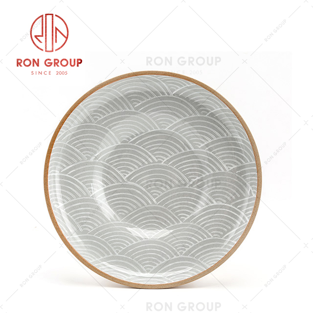 Professional ceramic manufacturer round hot plate round ceramic baking dish porcelain unbreakable plates