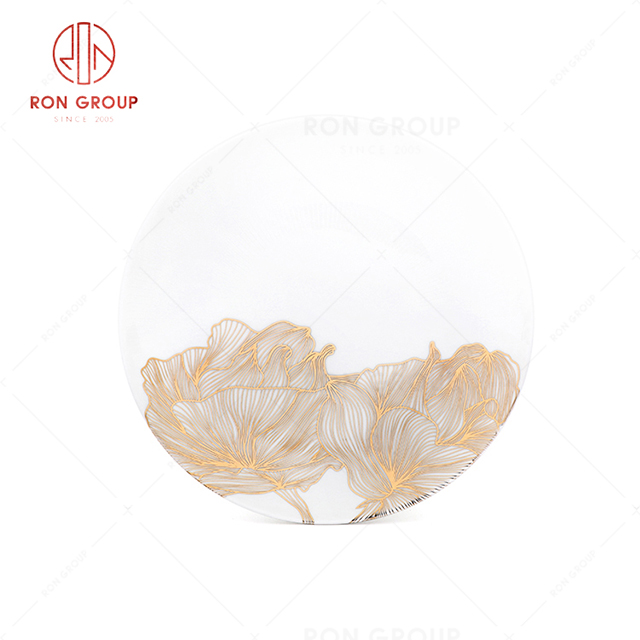 RN0203P00078 Wholesale Unique Design Fine Bone China Round Plate