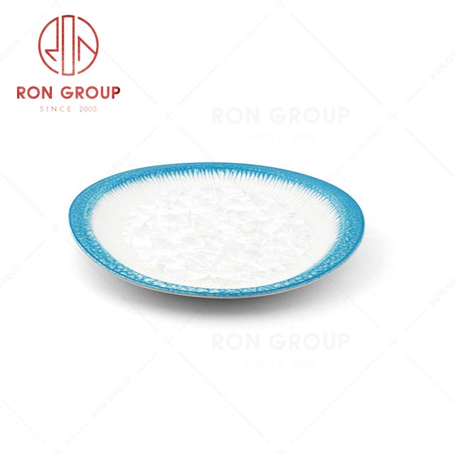 RN0660P00501 Hot Sale High Quality Blue Ceramic  Round Plate