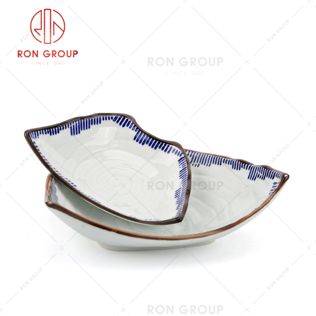 Unique shape creative restaurant tableware trendy hotel plate