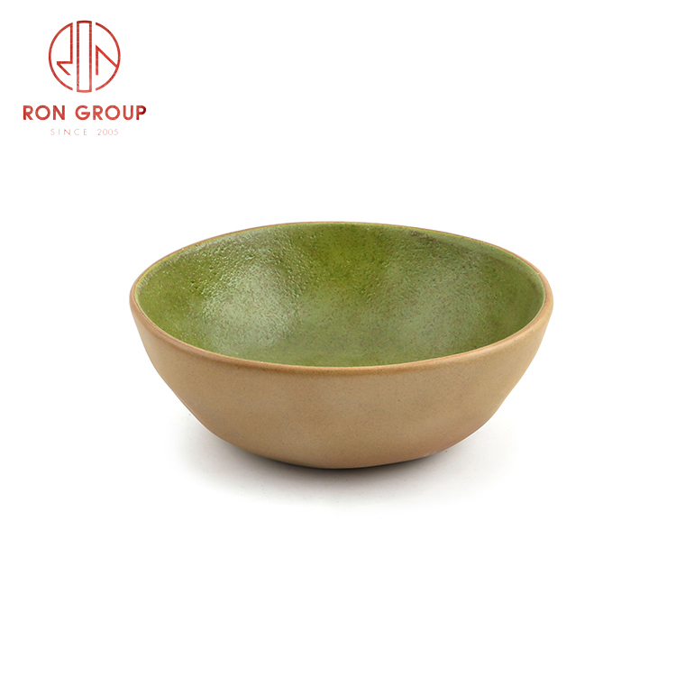 Good quality Asian style ceramic dinnerware set restaurant hotel use ceramic abnormal soup bowl