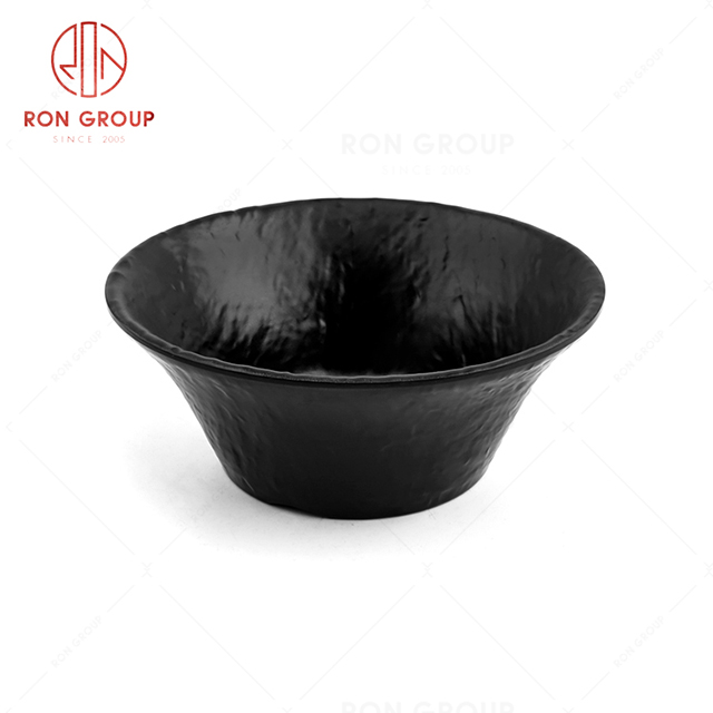 Trumpet-shaped interesting design restauratn tableware round bowl