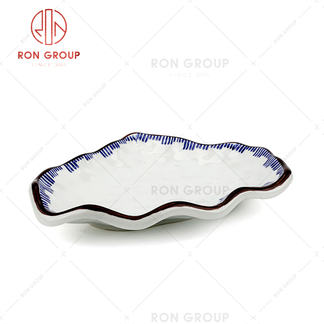 low price Japanese restaurant ceramic plate new design plates crockery