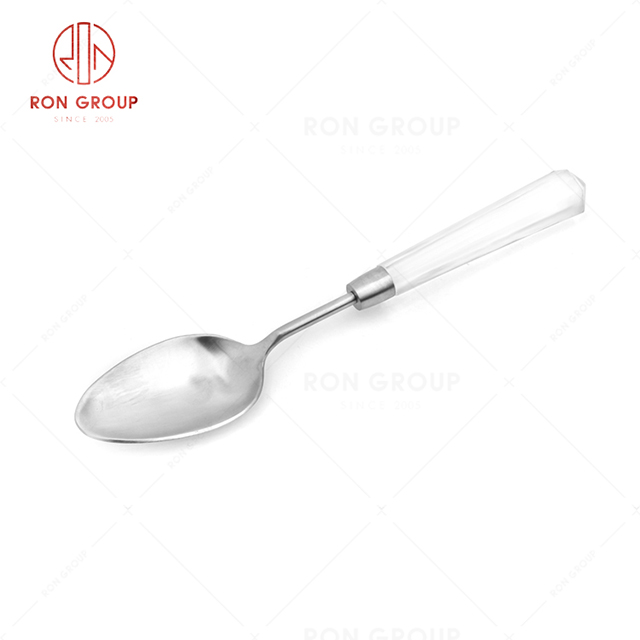 RN0068E00852  Unique Design Durable Diamond Handle Stainless Steel Table Spoon