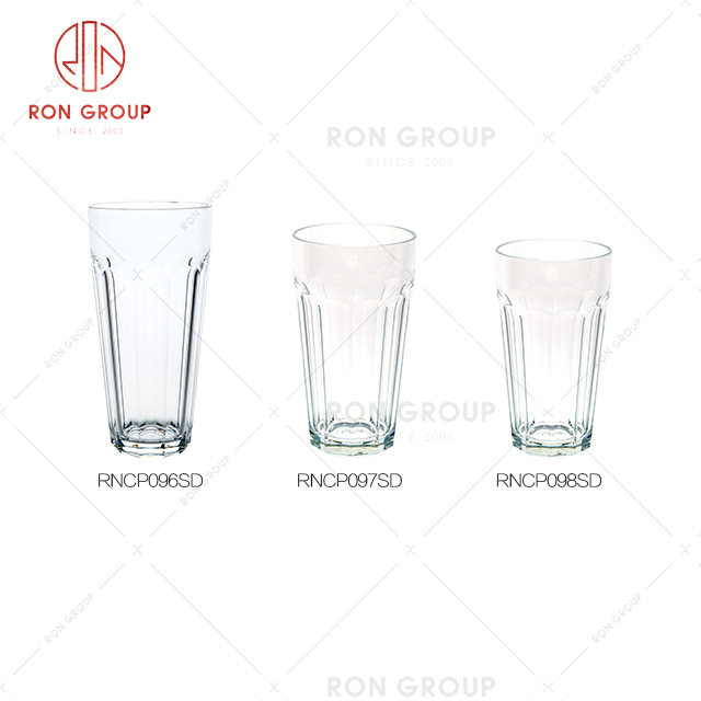 Newly design affordable restaurant drink ware hotel outdoor activities simple style water cup 