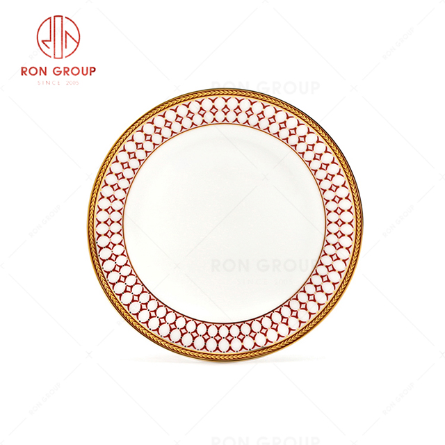 RN0203P00141 Wholesale Unique Design Exquisite Bone China Round Plate