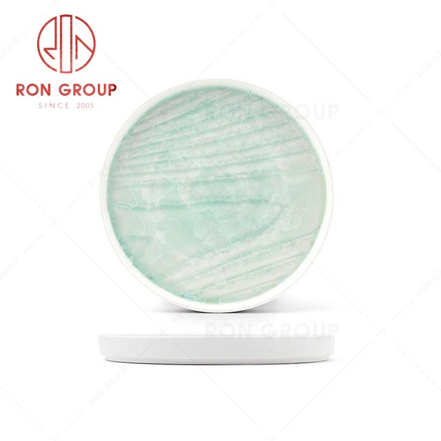 RN0660P00516  Hot Selling High Quality Exquisite Verdant Crystal Round Plate