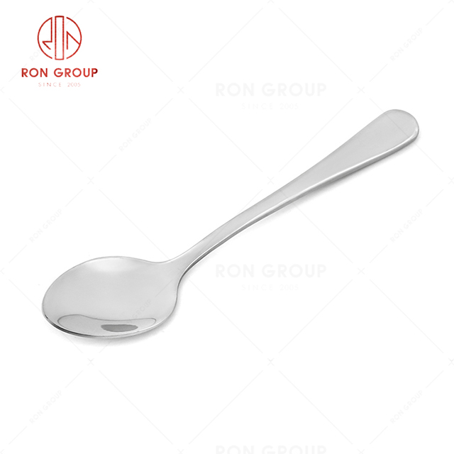 RN0050E01909 Hot Sale Exquisite Durable Silver Stainless Steel Coffee Spoon 