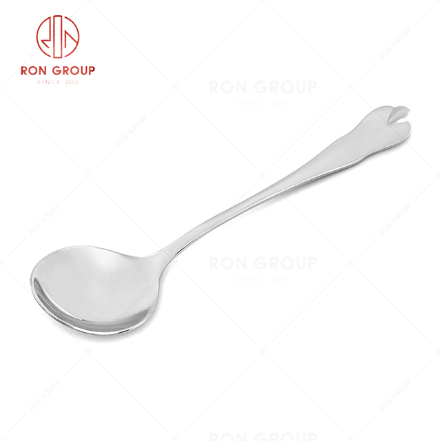 RN0050E01934 Wholesale High Quality Durable Silver Stainless Steel  Soup Spoon