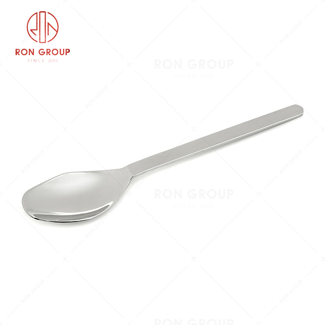 RN0178E00442 Hot Sale High Quality Black Stainless Steel Cutlery Arthur Series-- Dessert Spoon