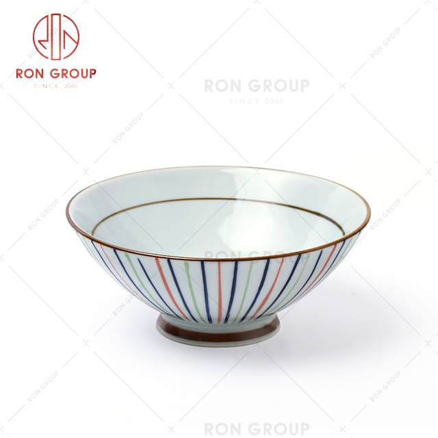 Asian restaurant use salad bowl high quality ceramic food plates for soup