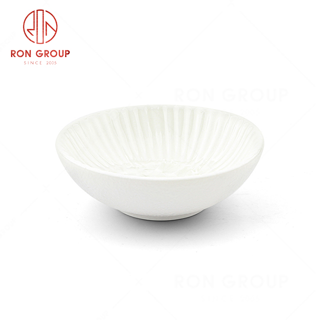 RN0660P00048 Wholesale High Quality Exquisite White Ceramic  Sauce Dish