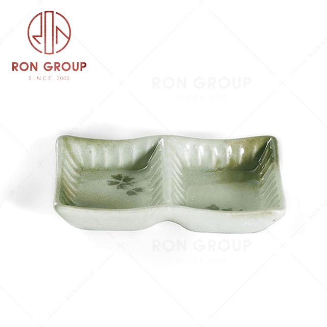 RN0039P02573 Hot Selling Beautiful Porcelain Two-cube Dish