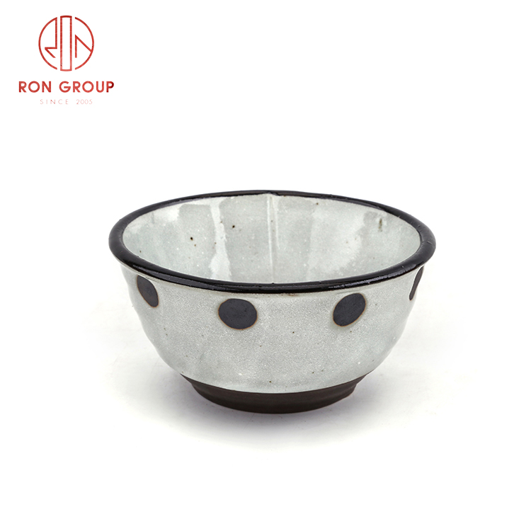 Cheap price ceramic rice bowl Asian style round bowls for restaurant  Japanese Korea tableware set