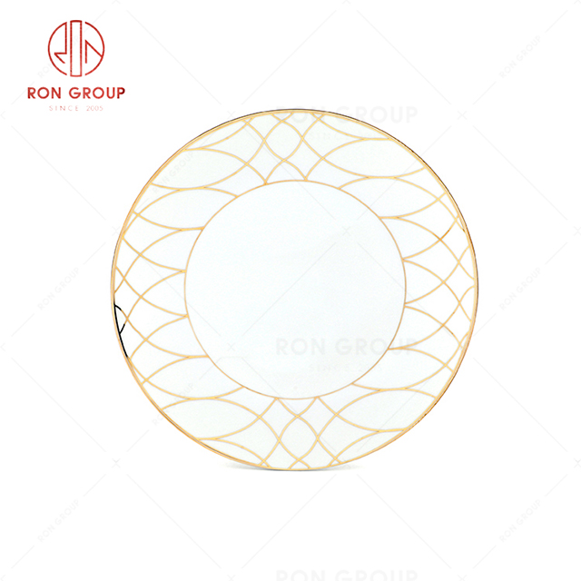 RN0203P00054 Wholesale High Quality Exquisite Bone China Round Plate