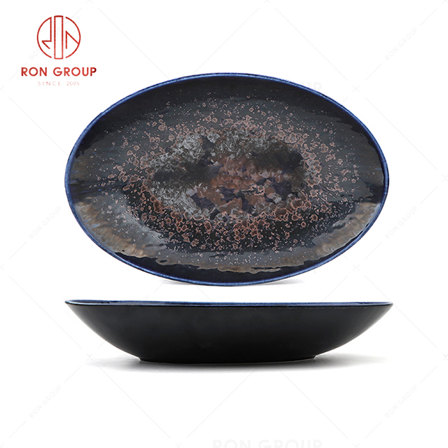 RN0660P00266  Wholesale High Quality Exquisite Ceramic Egg-shape Bowl