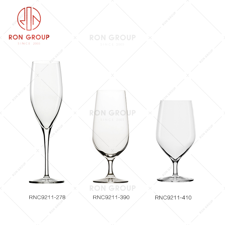 Preferred restaurant cup set hotel banquet elegant style champagne cup water goblet