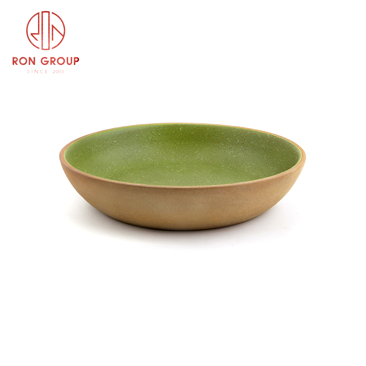 Hot sale Asian style ceramic dinnerware set restaurant hotel supplies ceramic soup plate
