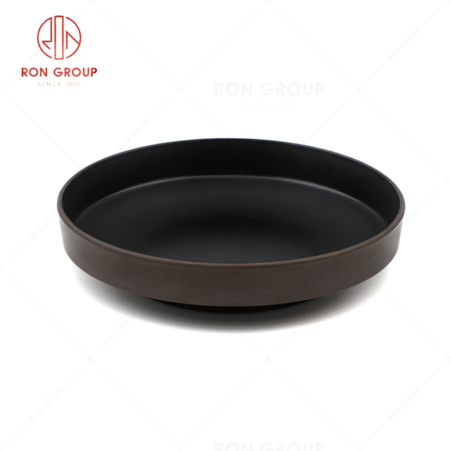 RN0004M00121-22 Hot Sale Simple Design Classic Melamine Round Plate