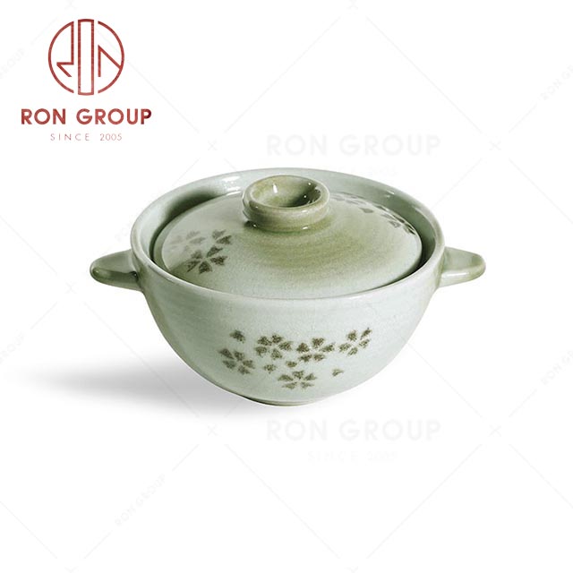 RN0039P02672 Hot Sale Unique Design Exquisite Double Handles Hot Pot