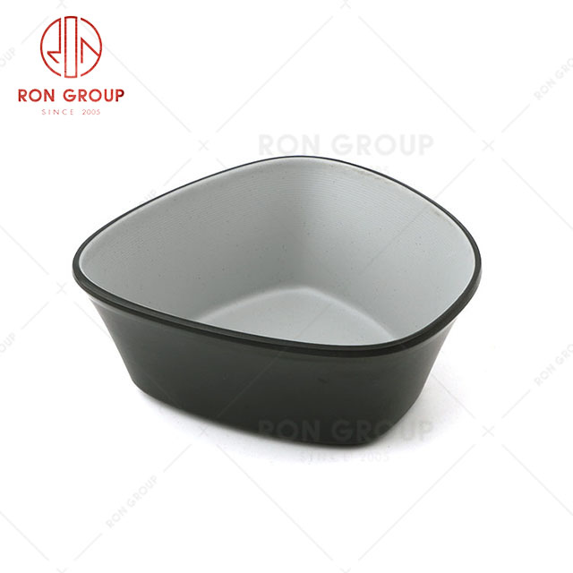 RN0011M02385-386  Wholesale High Quality Durable Rock Grey Melamine  Bowl