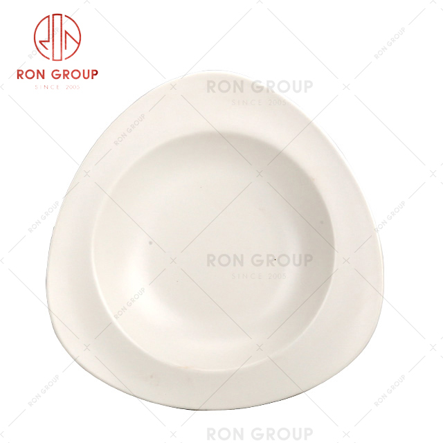 Porcelain Soup Plates with Rim for salad  White deep plates Microwave Oven Safe