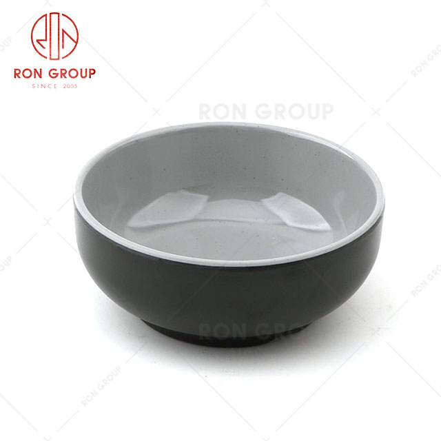 RN0011M02295-296  Wholesale High Quality Rock Grey Melamine Bowl