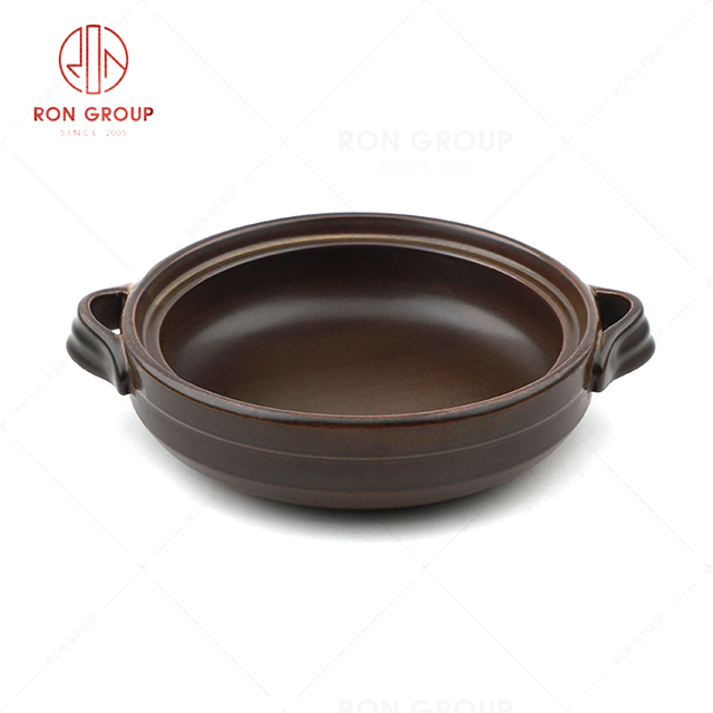 RN0039KF0114  Wholesale Healthy Natural  Clay Shallow Pot