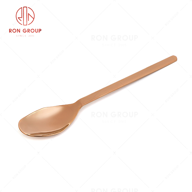 RN0178E00449 Hot Sale High Quality Rose Gold Stainless Steel Cutlery Arthur Series-- Table Spoon 