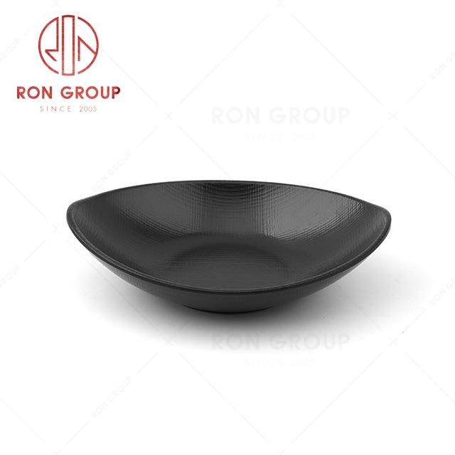 RN0011M00329 Wholesale High Quality Durable Rock Grey Melamine  Olive Plate