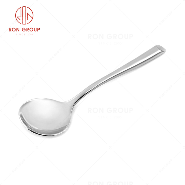 RN0050E01868 Wholesale High Quality Exquisite Silver Stainless Steel Spoon