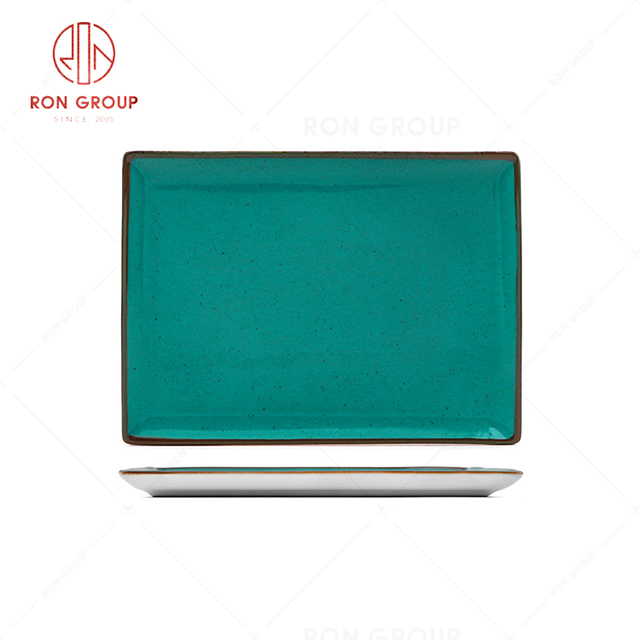 RN0037P08291 Wholesale High Quality Chip Proof Teal Blue Rectangular Plate
