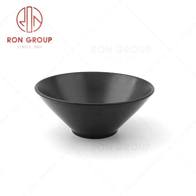 RN0011M00313 Wholesale High Quality Durable Rock Grey Melamine Noodle Bowl