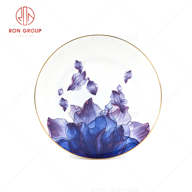 RN0203P00073  Wholesale High Quality Exquisite Bone China Round Plate