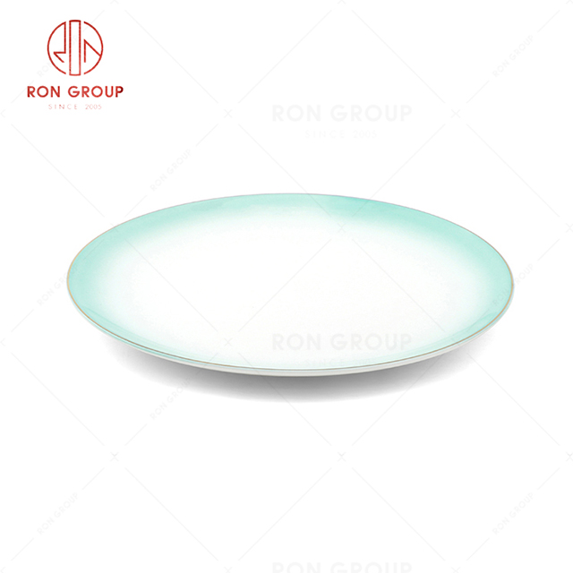 RN0045P00018 Hot Selling Unique Design Exquisite Gradient Color Shallow Plate