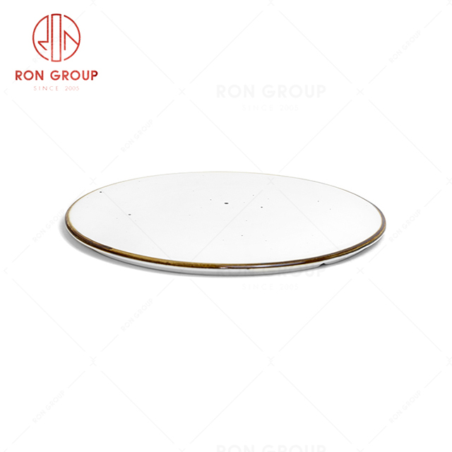 RonGroup New Color Chip Proof  Collection Cream White  -  Round Dish