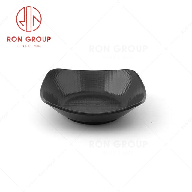 RN0011M00260  Wholesale High Quality Durable Rock Grey Melamine Sauce Dish